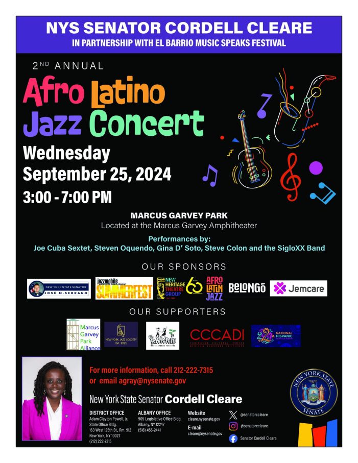 Senator Cleare’s 2nd Annual Afro-Latino Jazz Festival in Harlem