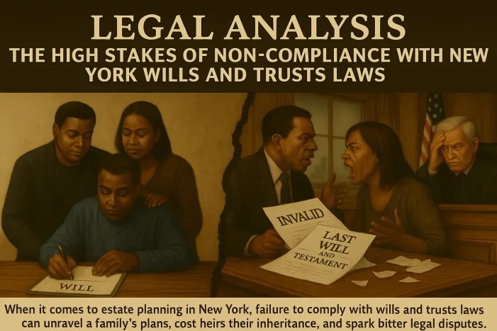 Legal Analysis: The High Stakes of Non-Compliance with New York Wills and Trusts Laws
