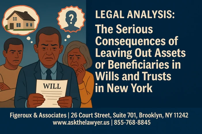Legal Analysis: The Serious Consequences of Leaving Out Assets or Beneficiaries in Wills and Trusts in New York