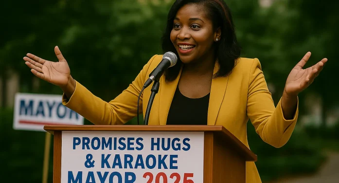 Local Visionary Launches 2025 Mayoral Campaign on Platform of Unkept Promises, Hugs, and Karaoke