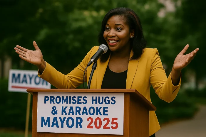 Local Visionary Launches 2025 Mayoral Campaign on Platform of Unkept Promises, Hugs, and Karaoke